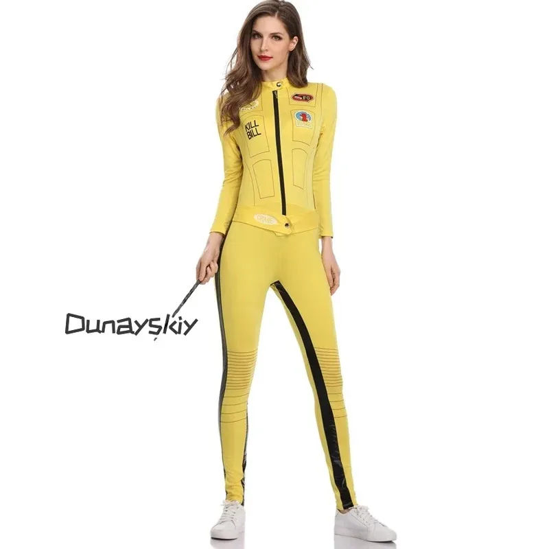 

КосплейKill The Billll Bride Beatrix Kiddo, карнавальный костюм, комбинезон кунг-фу для женщин, карнавальные костюмы на Хэллоуин, Марди Гра, Chr