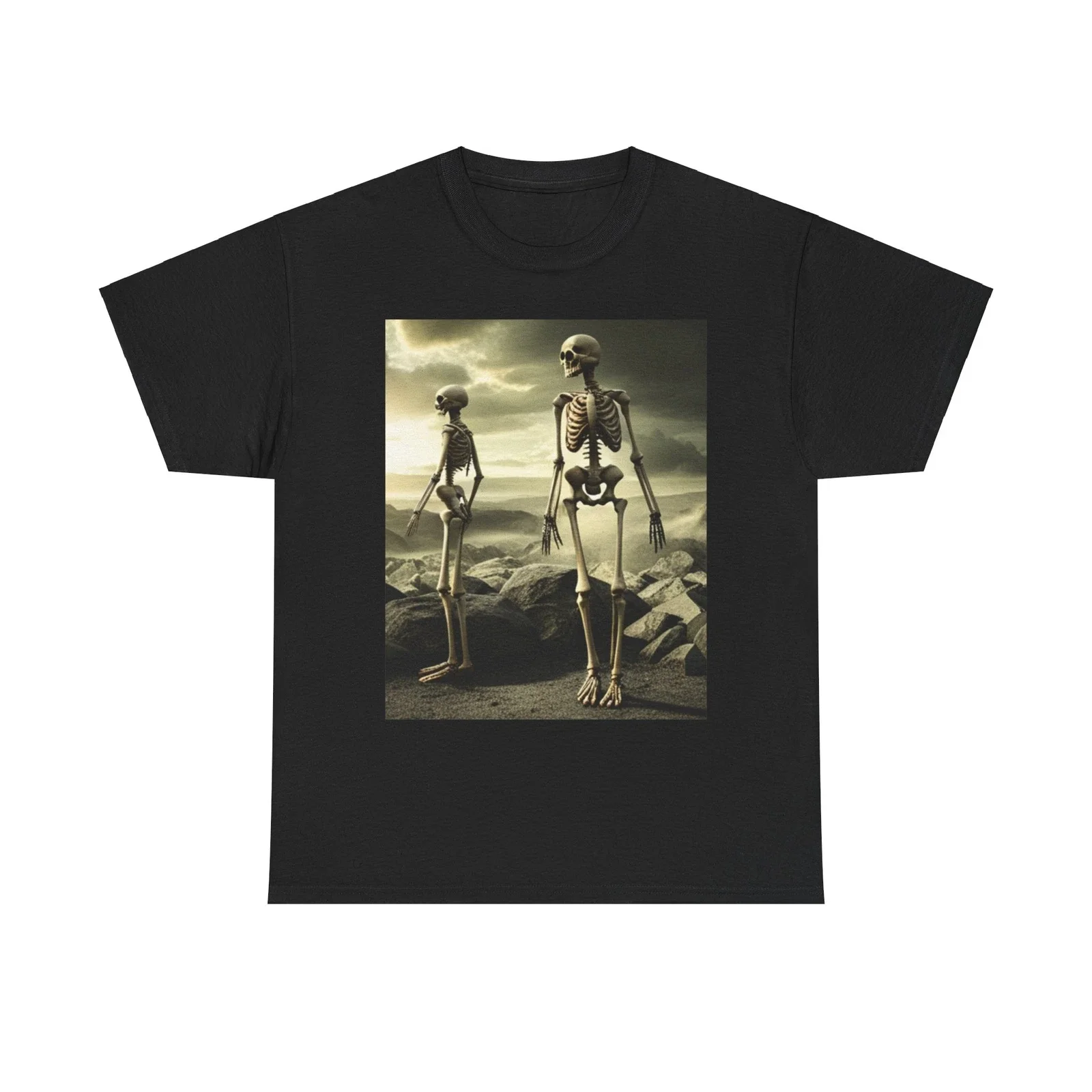 

Skull Graphic Printing Summer Luxury Brand Cotton Men's and Women's T-Shirts Short Sleeves Street Fashion Trend Clothing