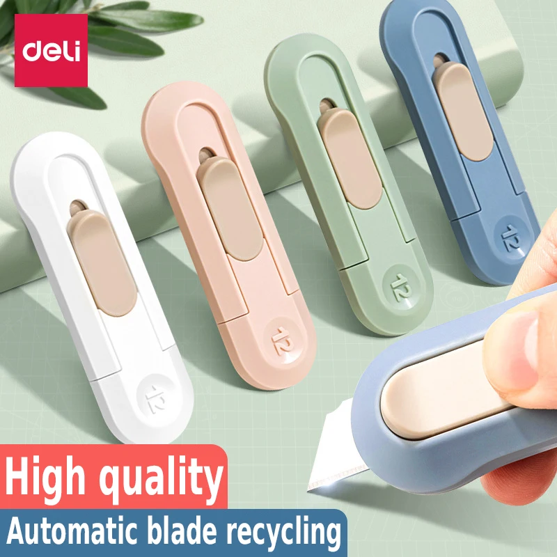 1 Piece Compact Mini Portable Utility Knife Sharp Retractable Paper Cutter Multifunctional Box Opener Wallpaper Cutting Hand
