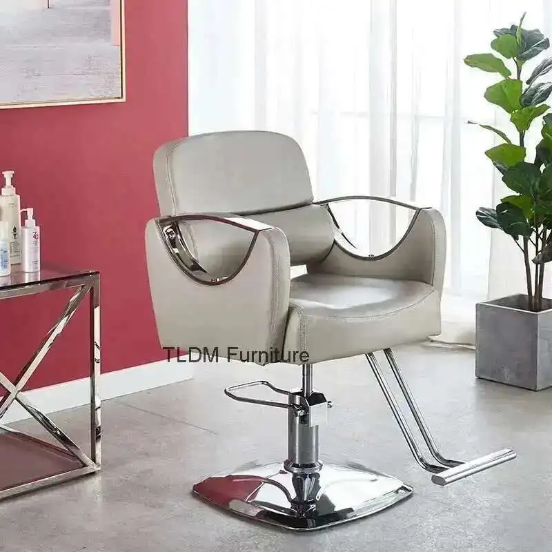 

Personalized Equipment Barber Chair Salon Hair Shop Professional Hydraulic Barber Chair Leather Rubber Cadeira Furniture