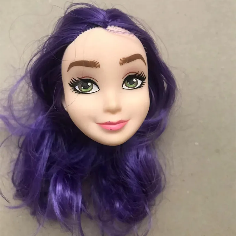 Original Rare Face Princess Girl Doll Head Belle Elsa Anna Mermaid Tiana Doll Parts Girl Collection Gift Toys Doll Accessories