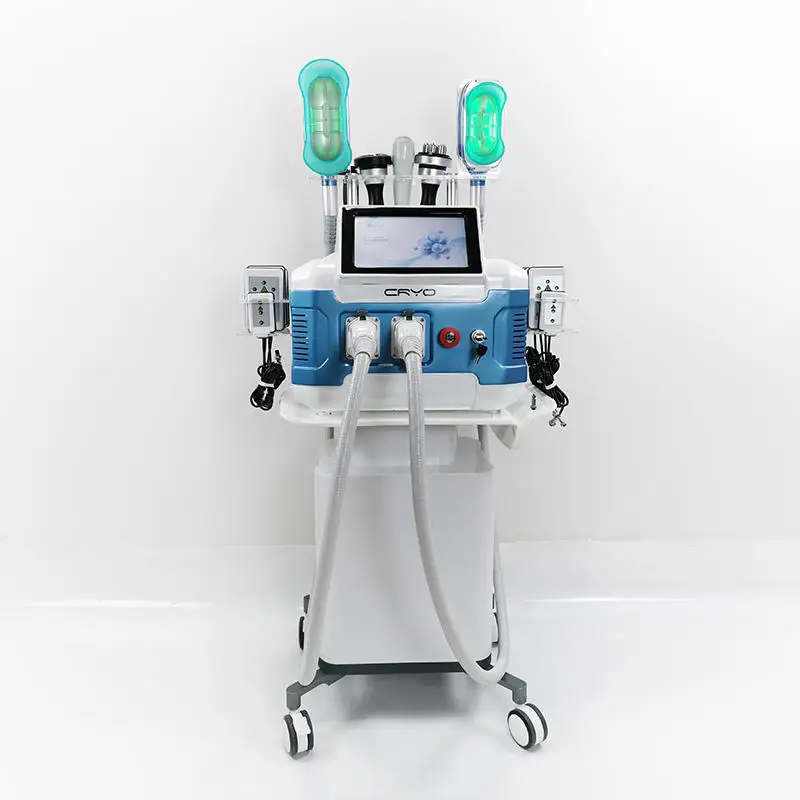 Vertical 360 Degree Cooling Frozen Fat Slimming Vacuum Cavitation RF Lipo Laser Fat Burning Cavitation System