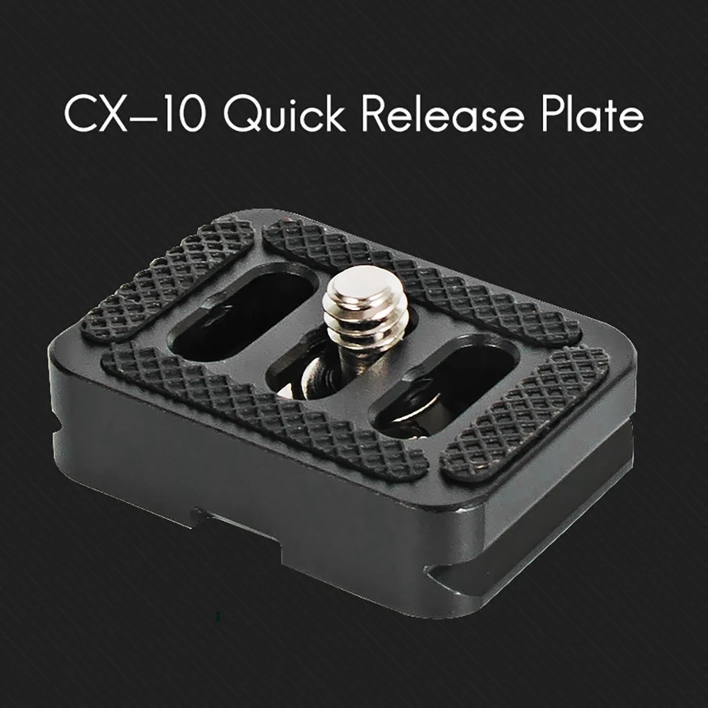 L62AQuick Release Plate for Sirui Tripod with C-10,C-10X,E-10,E-20 Ball Heads and for 3T-35R/T005 Series Tripod Kits 2PCS