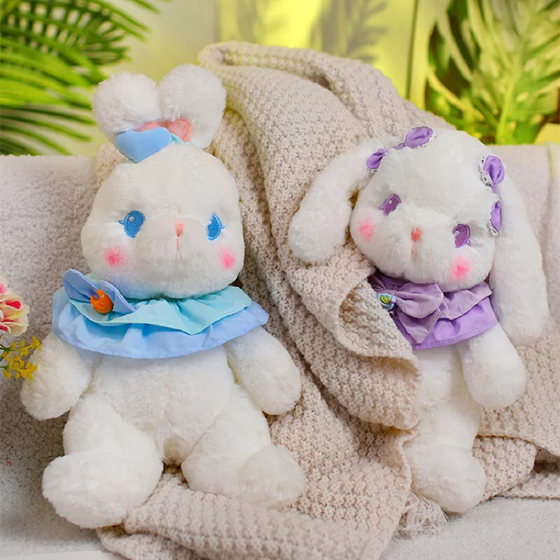 40-65cm Kawaii Lolita Rabbit Plush Toy Cute Stuffed Animals Bunny Plushies Doll Anime Soft Kids Babys Toys for Girls Room Decor