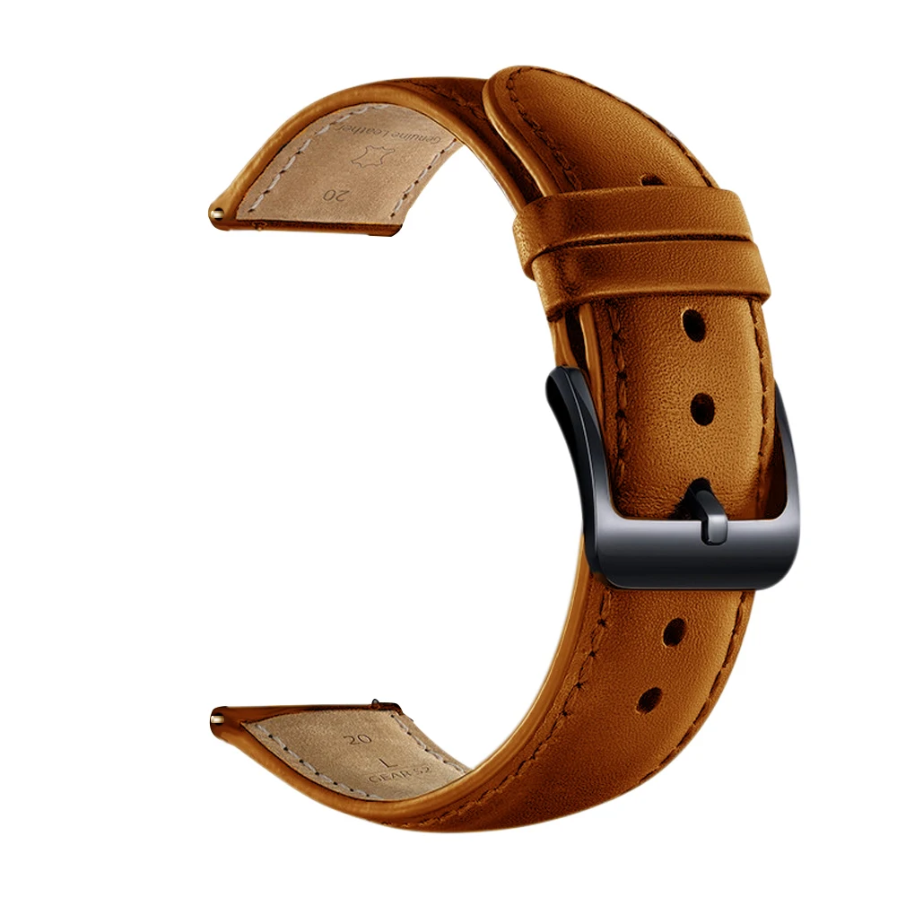 DKPLNT 20mm leather Watch Strap for Huami Amazfit GTS GTR 42mm Bracelet for Huami Amazfit Bip U Bip S GTS 2 Watch Bands