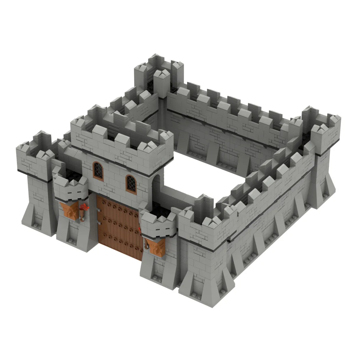 

Средневековый замок архитектуры, сборка мелких частиц, строительные блоки, головоломка, игрушка, модель, подарочный набор, орнамент