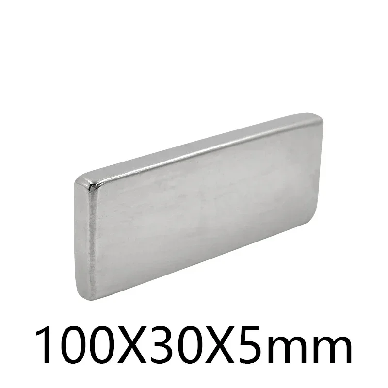 

100x30x5 Мощные магниты Сильные блочные магниты для холодильника, DIY, здания, научных, поделок, образования 100x30x5 мм 100*30*5