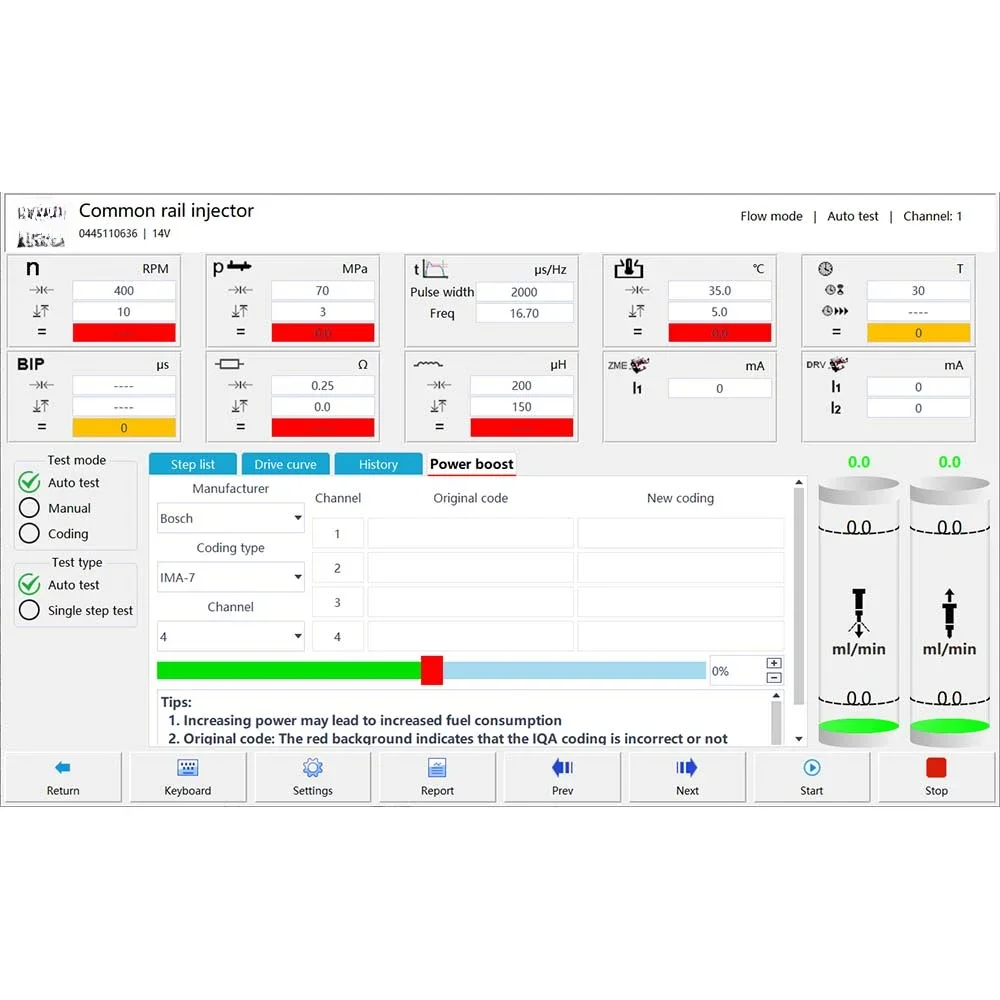 AM-CRS968 피에조 커먼 레일 테스트 벤치 제어 소프트웨어 키트, 윈도우 리눅스 시스템, HP5 HEUI HEUP 커먼 레일 소프트웨어 테스터용