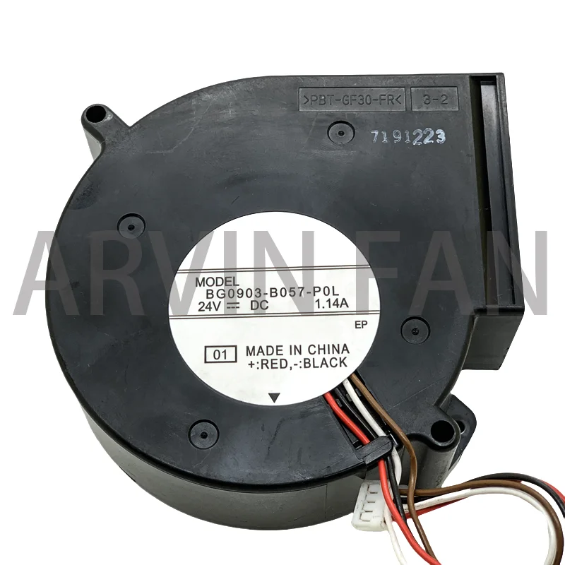 BG0903-B057-P0L DC 24V 1.14A 97x97x33mm 4-Wire Server Cooling Fan