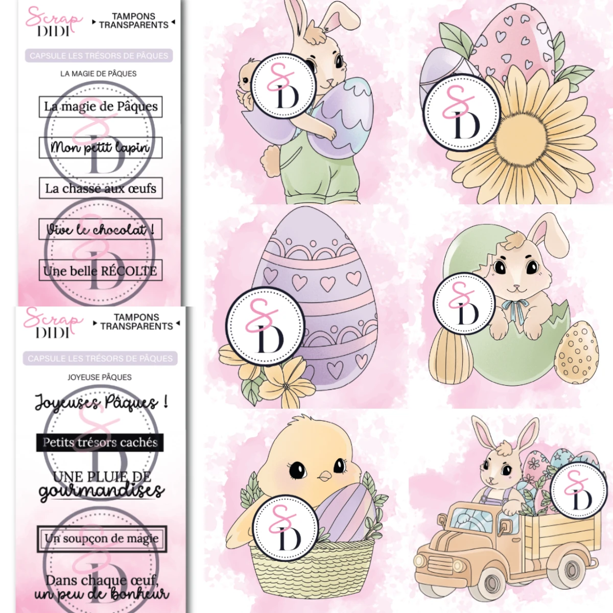 

Easter Bunny Flower 2026 New French Stamps For DIY Scrapbooking Crafts Maker Photo Album Template Handmade Decoration