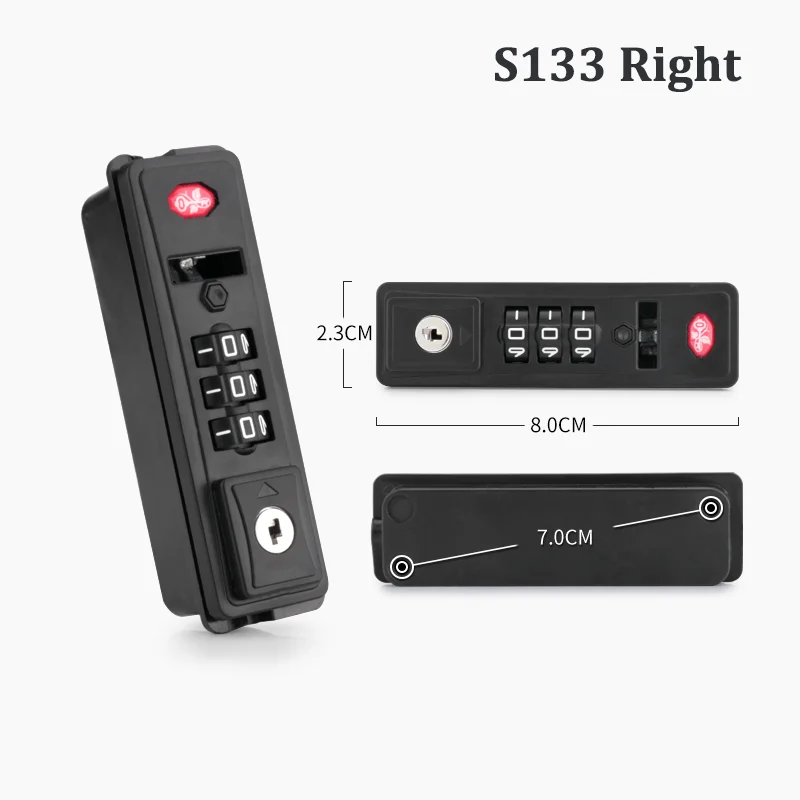 Suitable For S133 Original Baggage Customs Lock Luggage Accessories Combination Lock Simple Portability Anti-theft Security