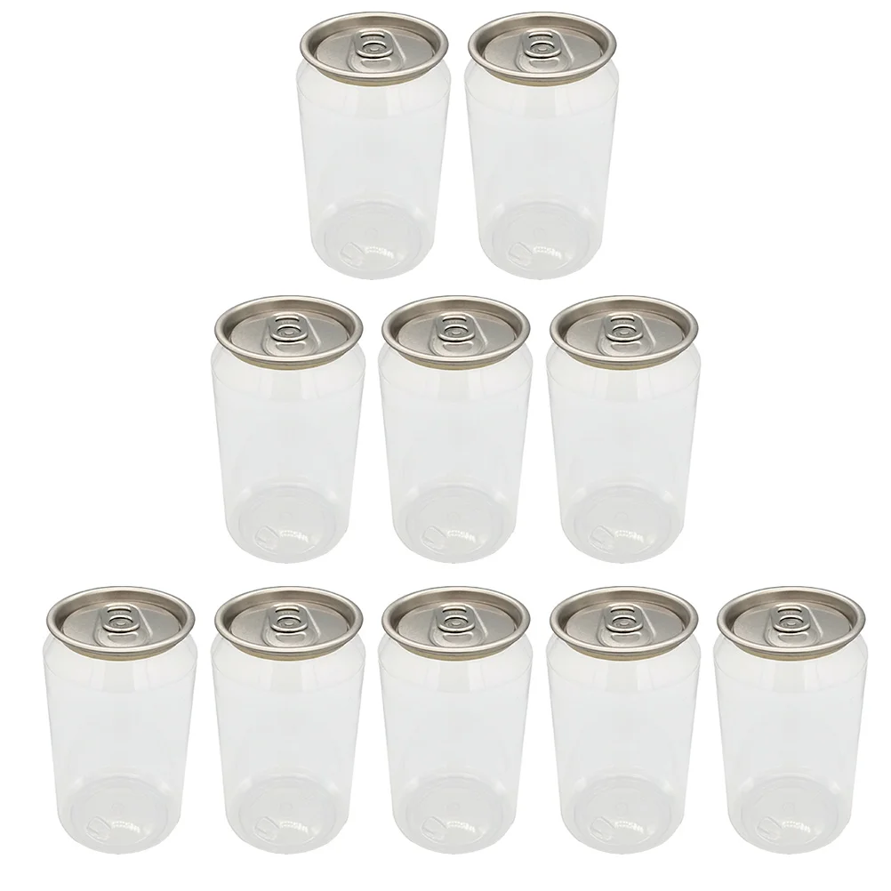 

Disposable Ring-Pull Can Beverage Bottles PET Water Bottles Milk Tea Bottles Drinking Packaging Bottles Clear Milk Tea Cup