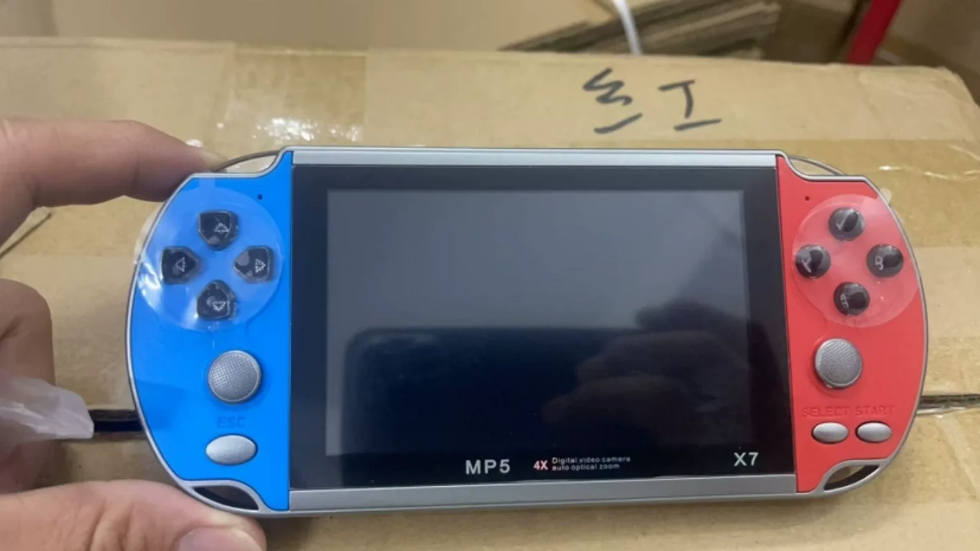 X7 Handheld Game Console 4.3 Inch Handheld High Definition Screen with Clear Video Built in Many Arcade Games Retro Games image 2