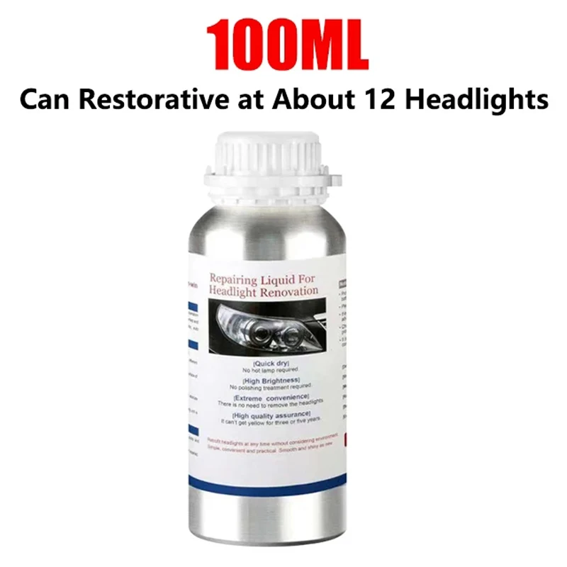 Car Headlight Lens Restoration Kit Headlamp Lens Restore Oxidation Yellow Scratch Vague Restore Polishing Auto Cleaning Tools