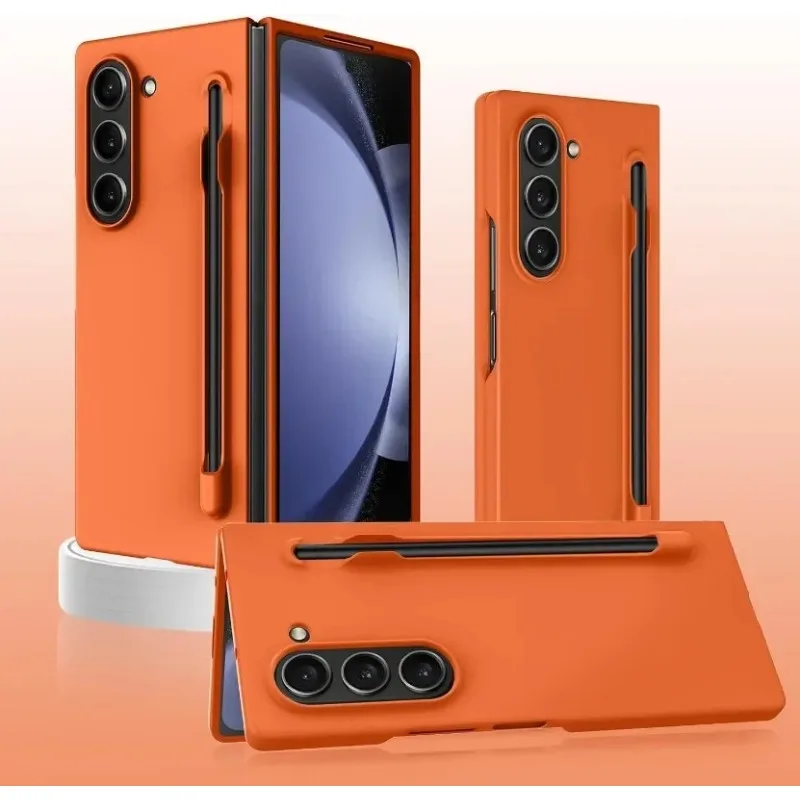 Luxury Skin Feeling PC Hard Case for Samsung Galaxy Z Fold 8 Ultra 7 6 5 4 3 with S Pen Slot and Pen Ultra-thin Shockproof Cover view 6