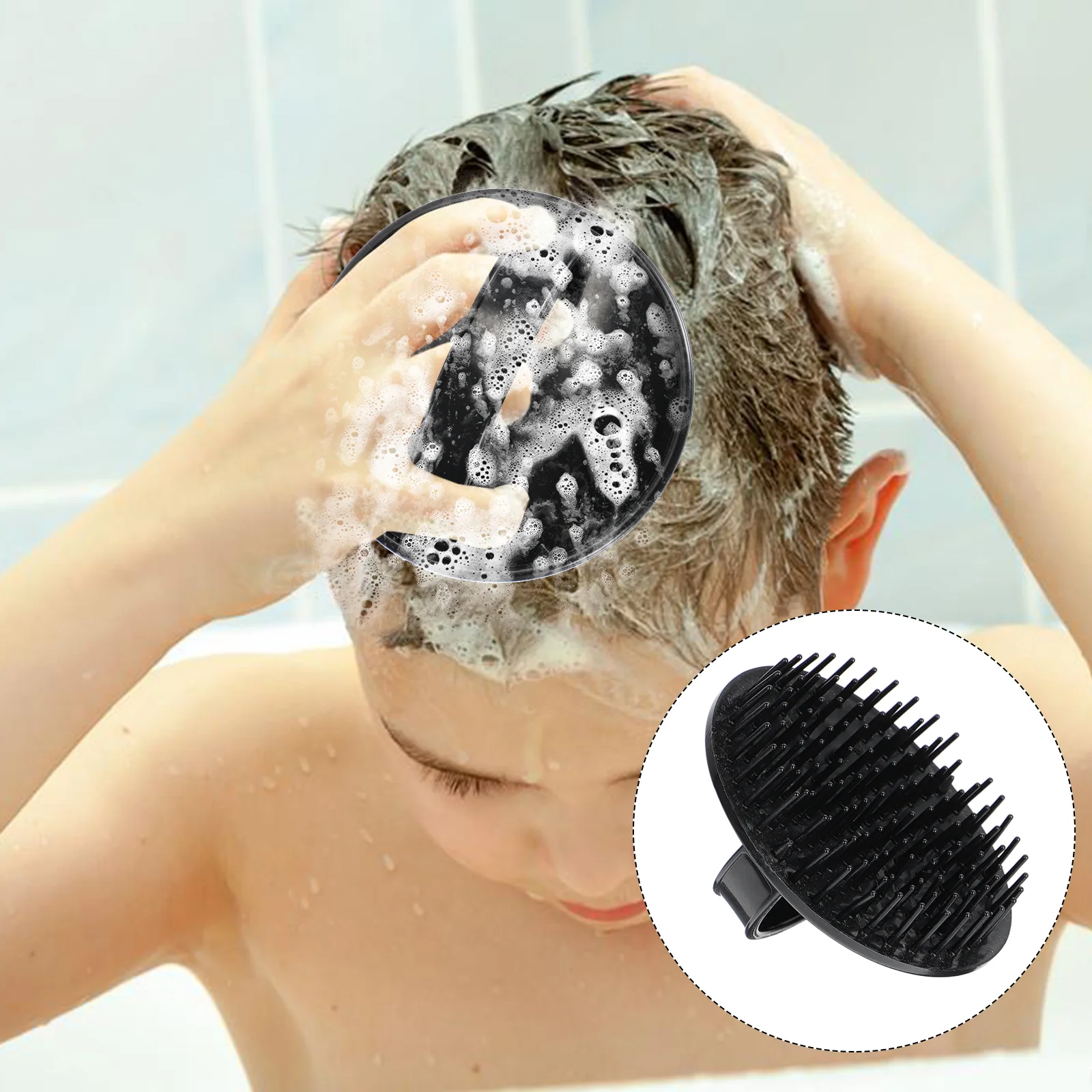 

Hair Washing Comb Hairdressing Combs Shampoo Brush Scalp Massager Man Manual Massagers