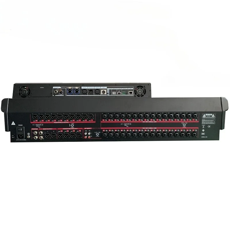 Stage meeting digital mixer with balanced digital recording large display mixer