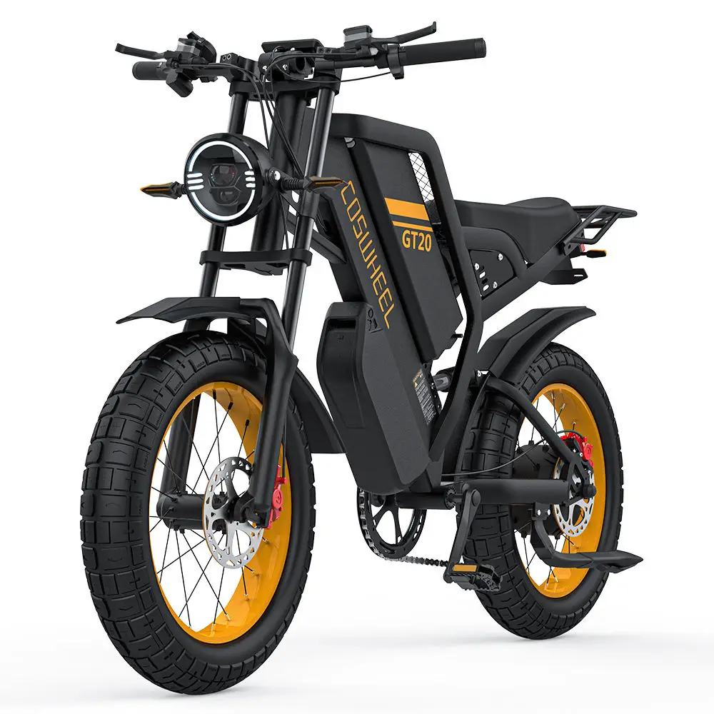 Electric bike GT20PRO peak 4000W motor 48V40AH dual battery off-road electric bicycle 20*4.0 tires all-terrain rideable e-bike image 3