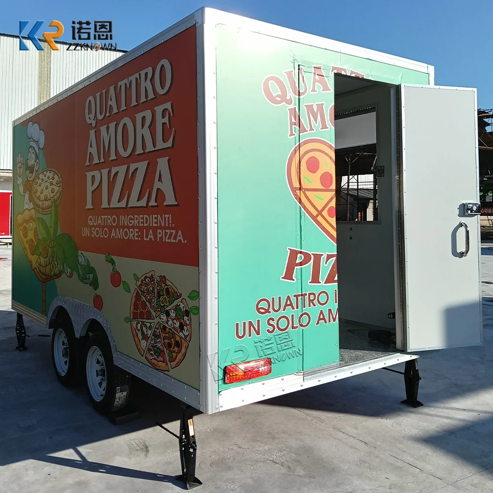 

Custom Bakery Coffee Trailer Mobile Coffee Cart Kitchen Fast Food Trailer Street Commercial Snack Food Truck For Sale