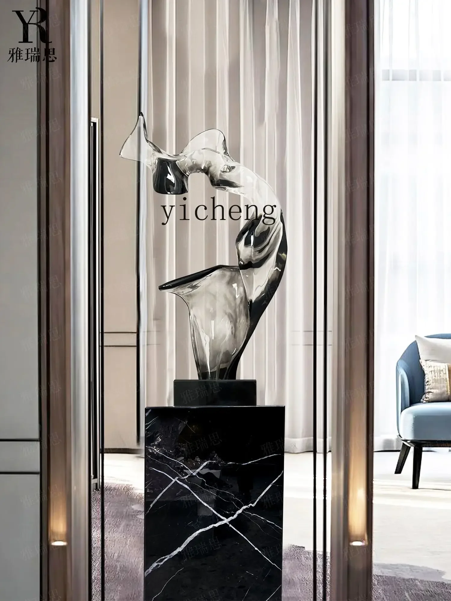 Sales Office Staircase Hotel Lobby Abstract Resin Sculpture Hallway Living Room TV Cabinet