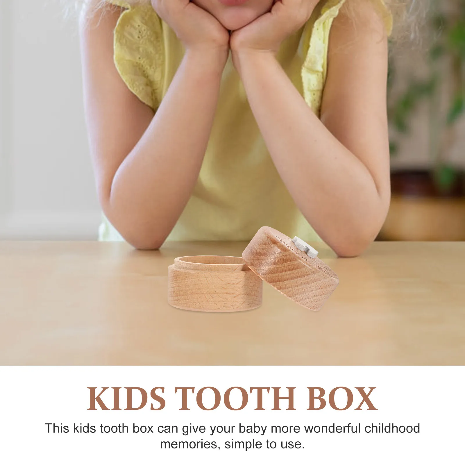 

Children Tooth Container Treasure Chest Kids Keepsake First Case Collection Toddlers