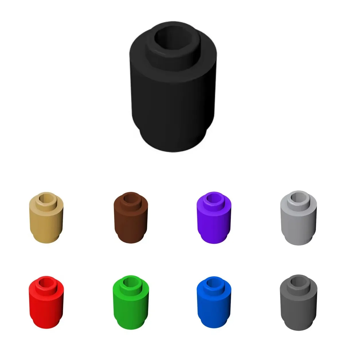 10 pièces de puzzle en particules 3062 rondes 1x1, blocs de construction high-tech 30068, briques de construction de maison, jouets éducatifs pour enfants