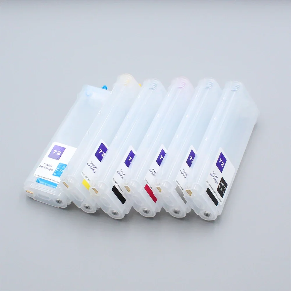 Refillable Ink Cartridge HP72 for HP Designjet T610 T620 T770 T790 T795 T1100 T1120 T1200 T1300 T2300 Printer With ARC Chip