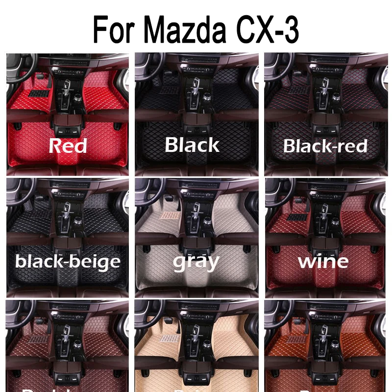 

Автомобильные коврики для Mazda CX-3 CX3 DK 2016 ~ 2022 аксессуары для интерьера