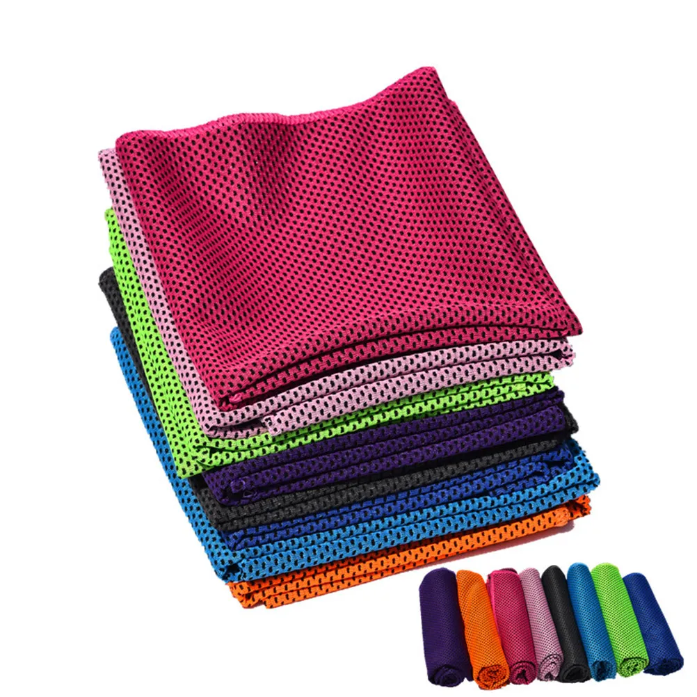 2Pcs Towel Fast Drying Athletic Towel Healthy Safe Cooling Fabric Breathable Sweat Absorbing for Running Gym Yoga