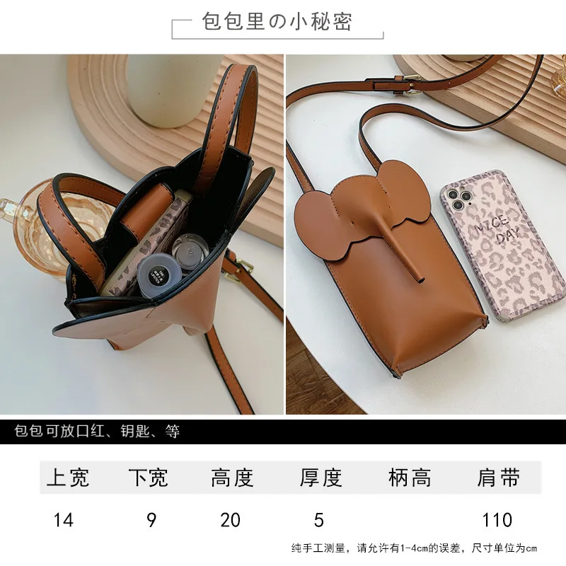 Funny Mini Women Crossbody Bag Creative Elephant Summer Cute Female Bag Cartoon Small Lady Shoulder Bag