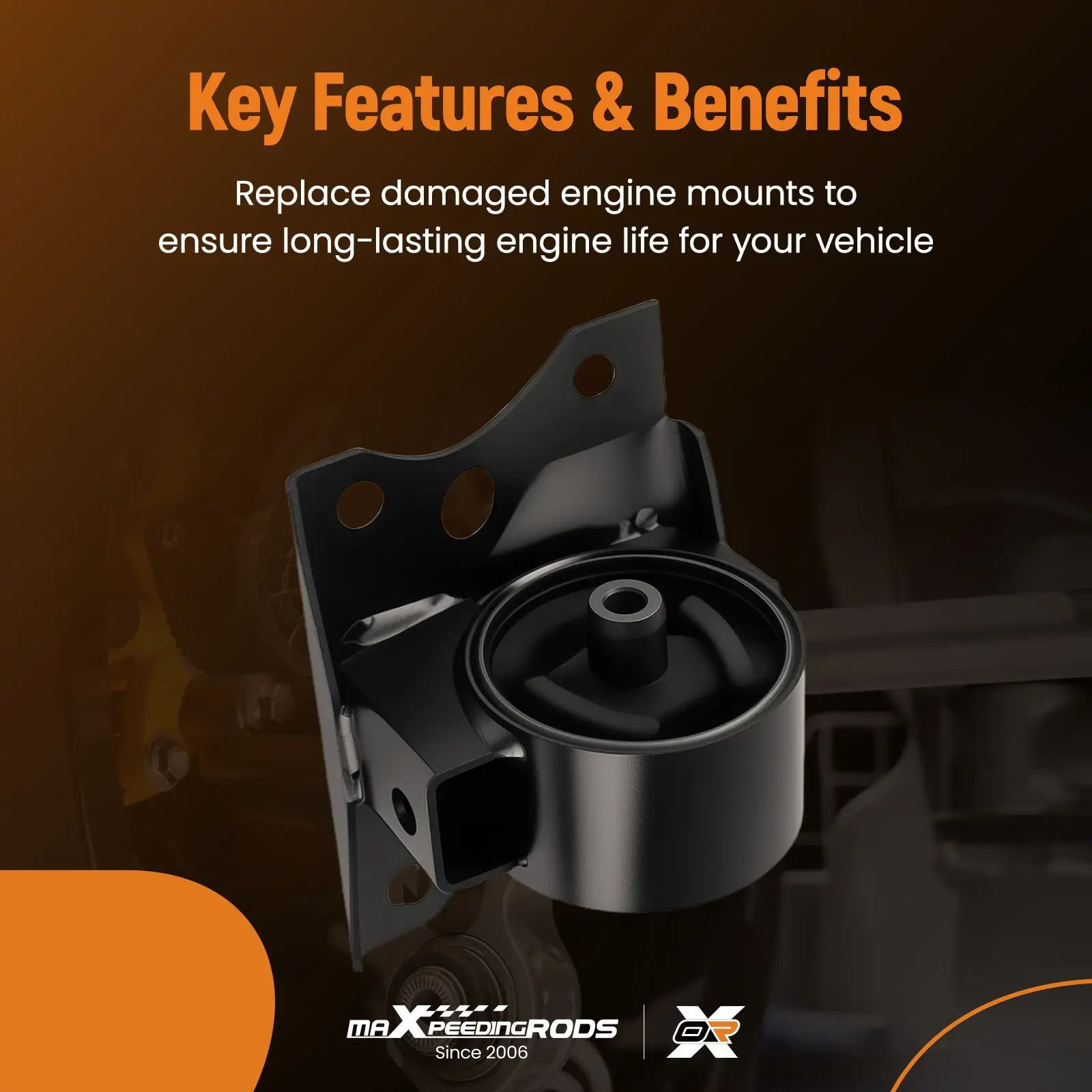 

Комплект креплений двигателя и трансмиссии для Nissan Sentra 1.8L 2000-2006 AT, 4 шт.