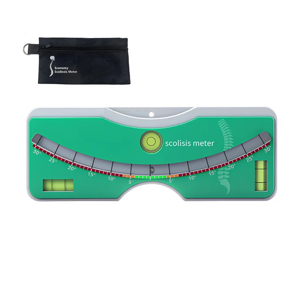 Compact Scoliosis Measuring Device with Bubble Level for Spinal Alignment Checks for Home and for educational Settings