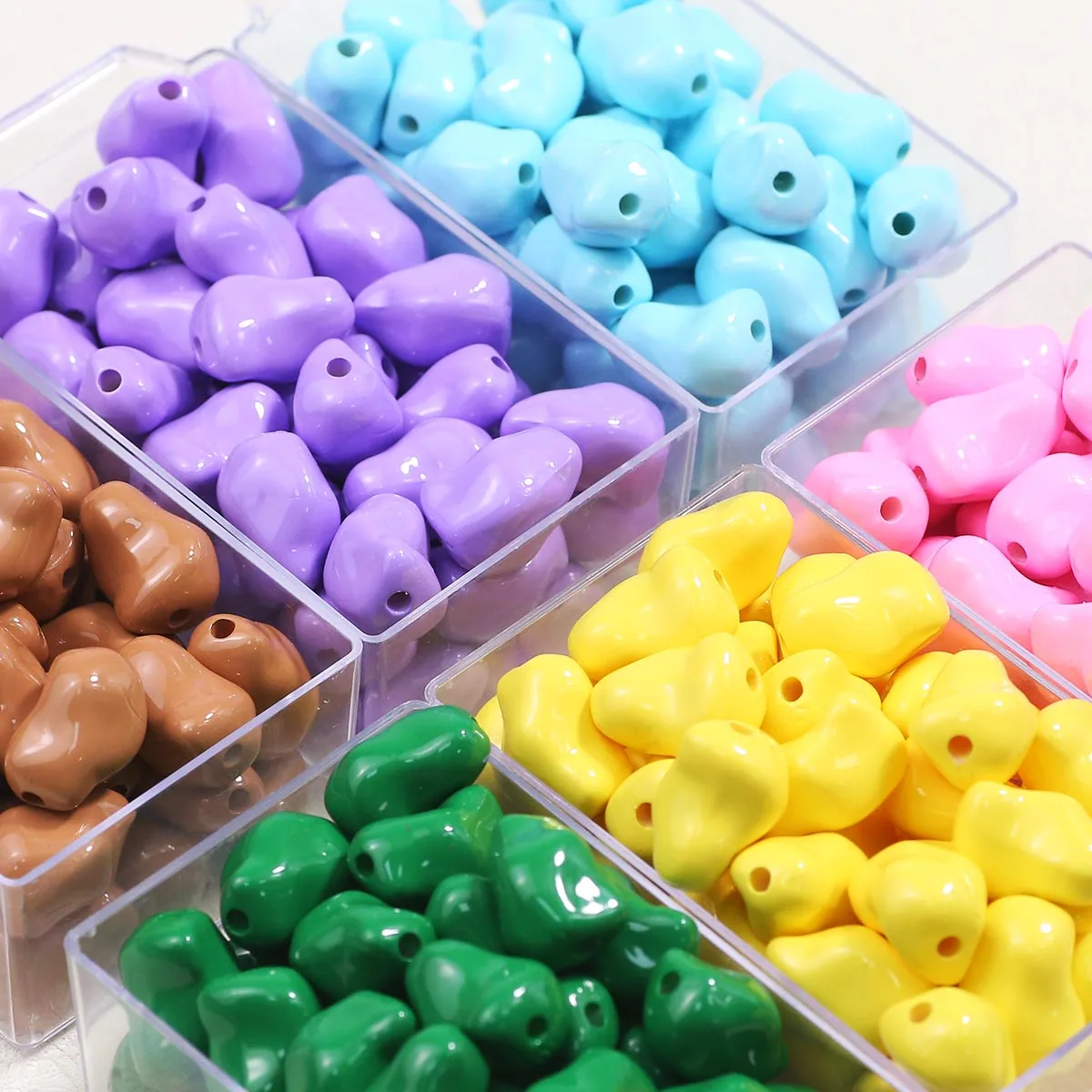 20x13 مللي متر رقائق الاكريليك مختلط الألوان اليدوية DIY مناسبة لصنع المجوهرات حبة سلاسل فضفاض الخرز اكسسوارات #5