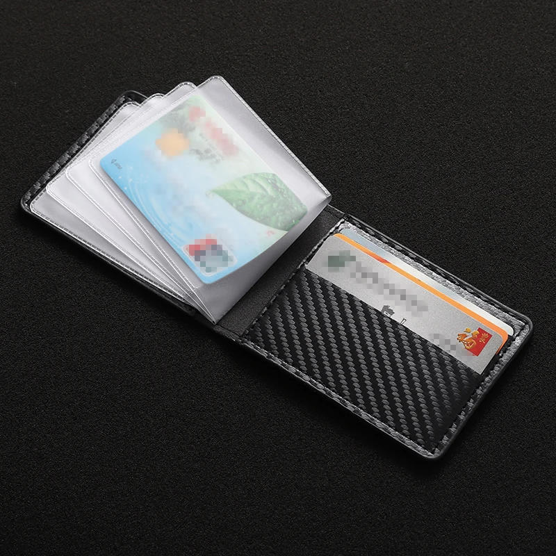 For YAMAHA R125 YZFR125 YZF R125 2014-2022 2021 Carbon Fiber Motorcycle Driver License Bag ID Card Holder Wallet
