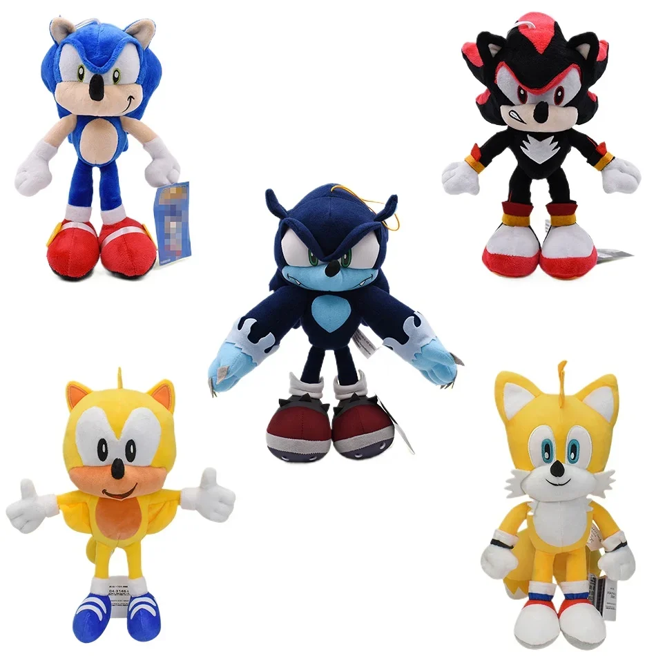 5 Styles Game Cartoon Anime  Miles Prower Plush Soft Stuffed Plush Toys Dolls for Children Birthday Christmas Gifts