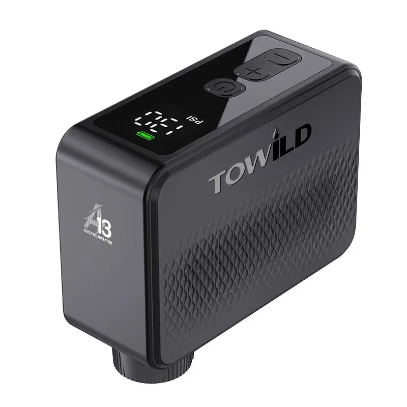 

Towild A13 130PSI High Pressure Real Time Display Electric Bike Pump 30min Fast Charge 20s Rapid Inflation Bicycle Mini Air Pump