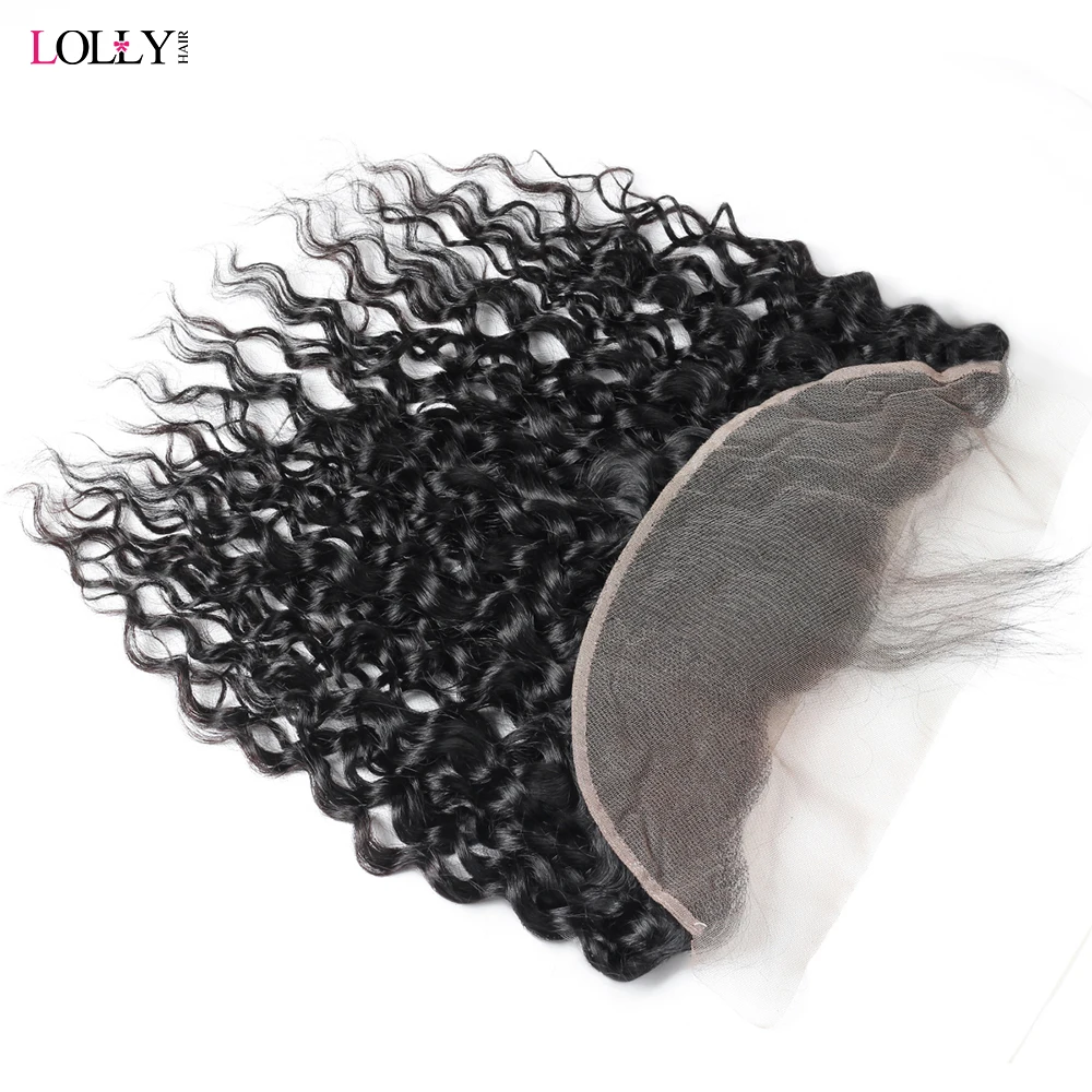 Lolly Water Wave Bundles With Frontal  Brazilian Weave Bundles Hair With 13x4  frontal Wave Bundles Human Hair 28 30 Inch