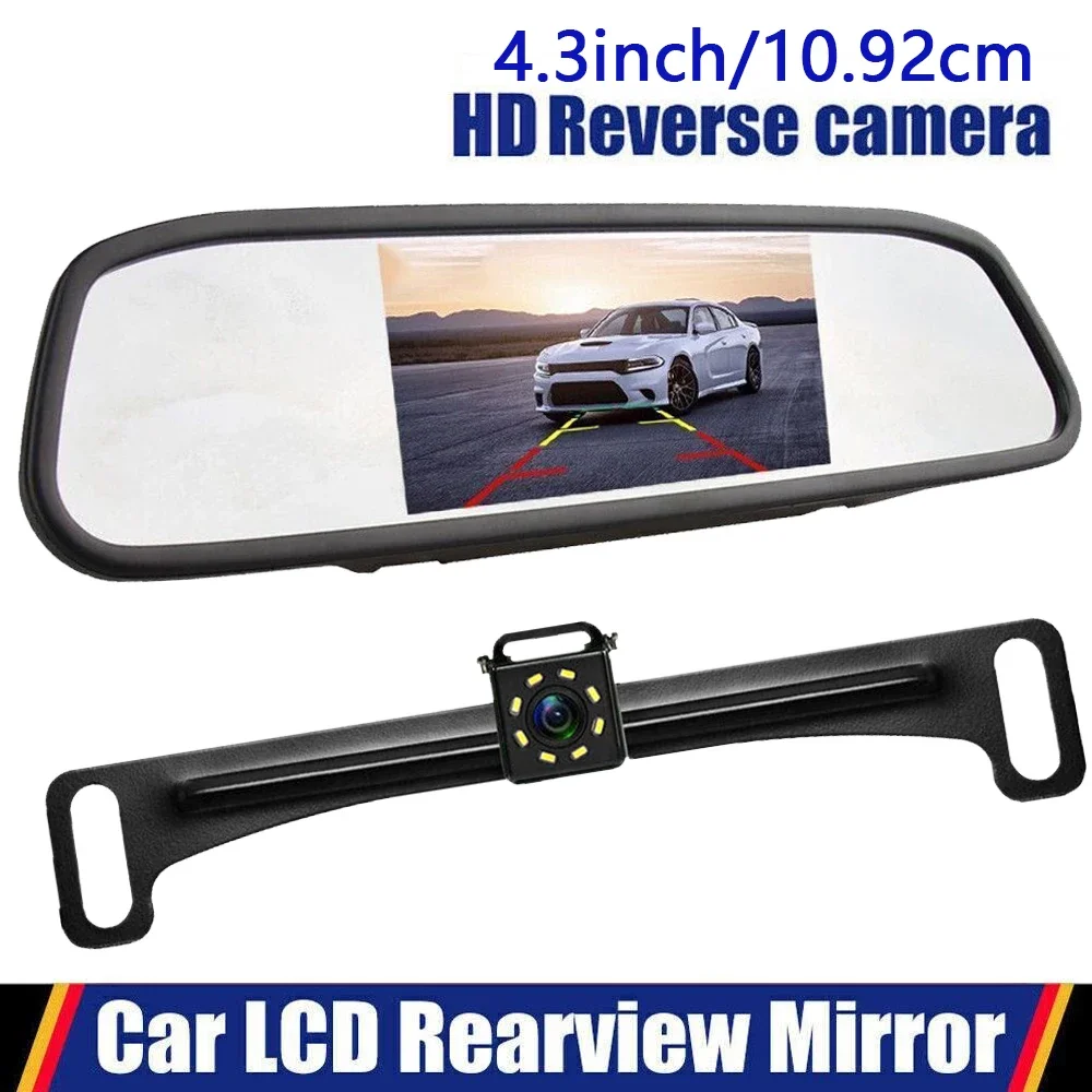 Backup Camera HD Reversing Camera & 4.3'' Display Monitor Night Vision Reverse Parking Assistance - Full Set