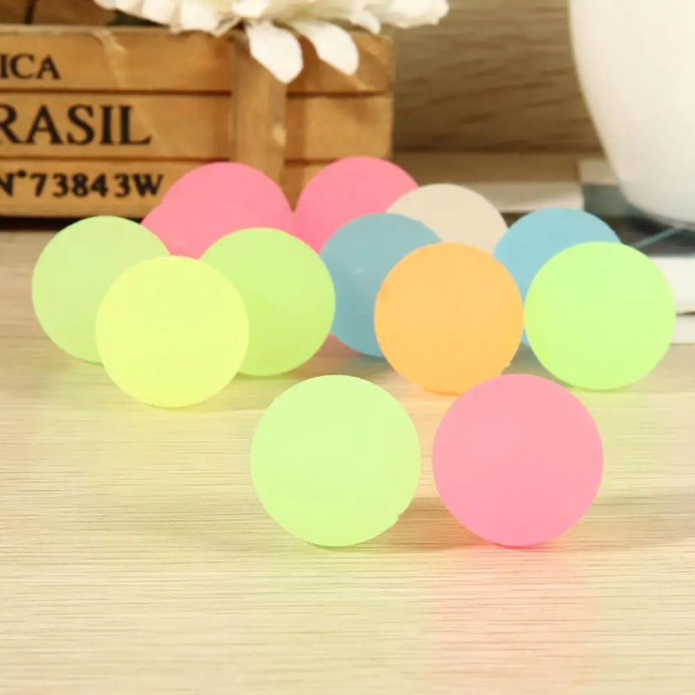 Glow Party Favor Świecące w ciemności światło księżyca Świecąca dekoracja Orb Noctilucent Bounce Orb Toys