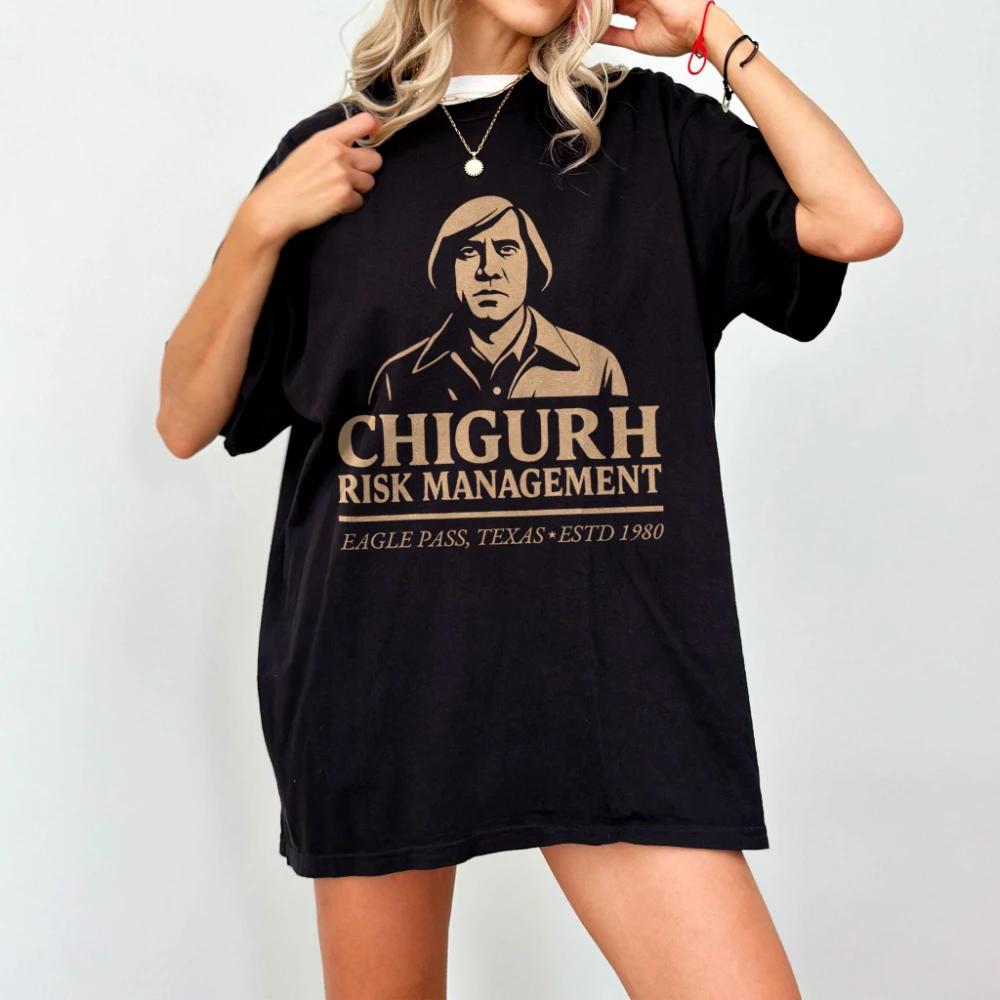

No Country for Old Men T-shirt Anton Chigurh T-shirt cult film fan gift black humor T-shirt unisex pure cotton streetwear.