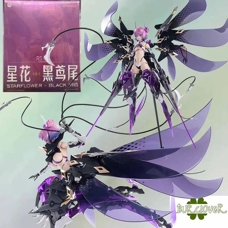 

Original STARFLOWER BLACK IRIS Anime Action Figure Assembly Model Toys Collectible Model Ornaments Gifts For Children