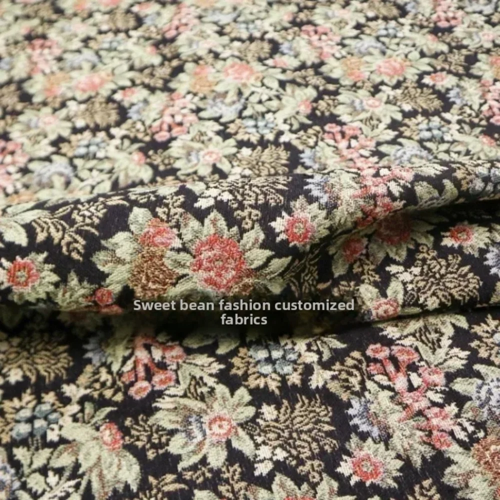 

Окрашенная в пряжу парчовая жаккардовая ткань, винтажный костюм с цветочным принтом, пальто, платье, одежда, европейский бренд, модный дизайн, шитье, оптовая продажа, ткань