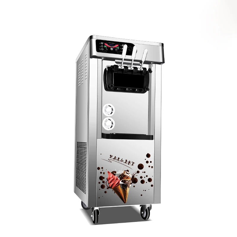 Commercial vertical ice cream cone soft ice cream machine automatic ice cream machine