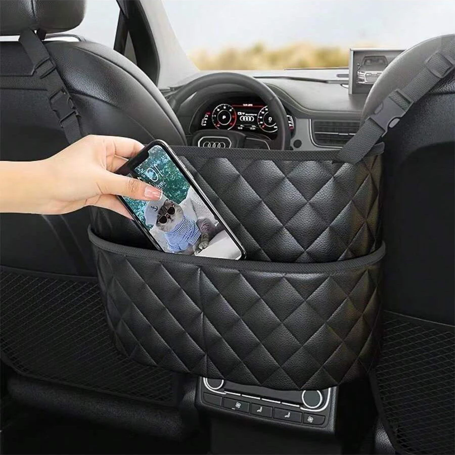 Foldable Car Storage Bag – Compact Storage Design Foldable car storage bag collapsed for compact storage in vehicle trunk