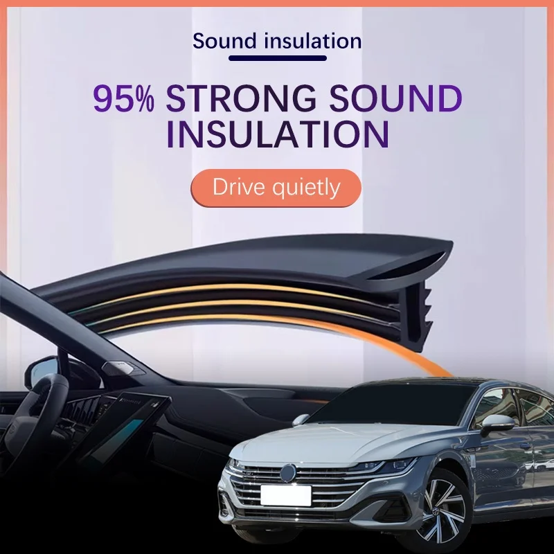 

Car Dashboard Sealing Strip Interior Auto Noise Sound Insulation Rubber Trim Weatherstrip Car Accessories For VW CC 2009-2015