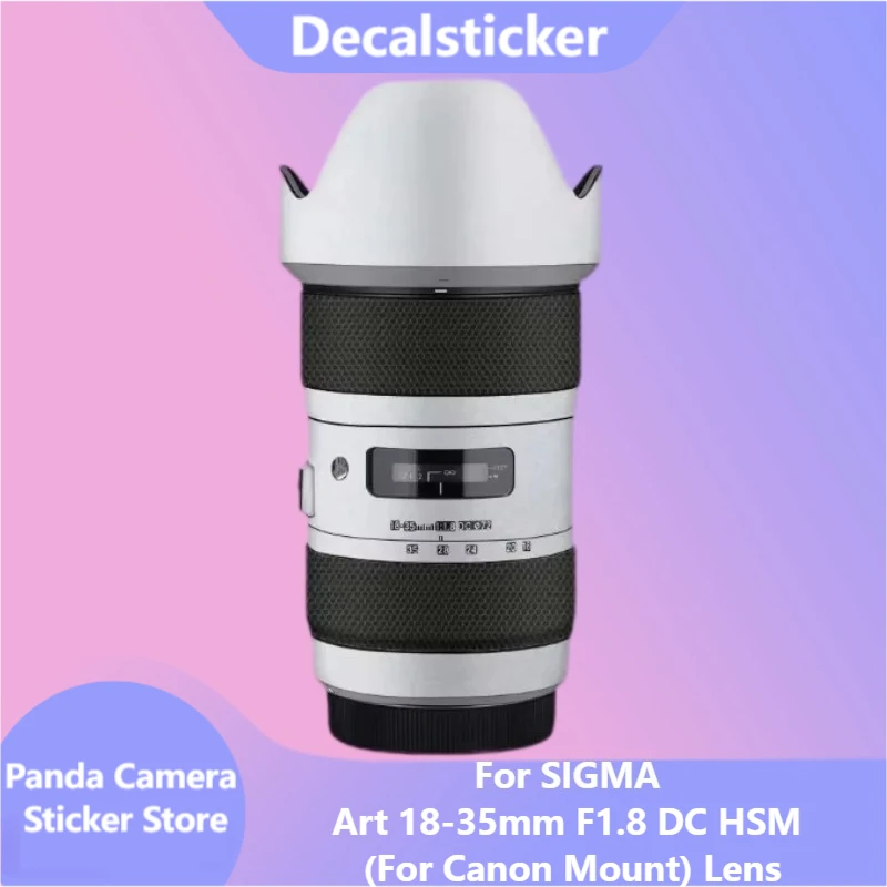 Para SIGMA Art 18-35mm F1.8 DC HSM para lente de montaje Canon pegatina protectora de piel película protectora antiarañazos art18-35 f/1,8