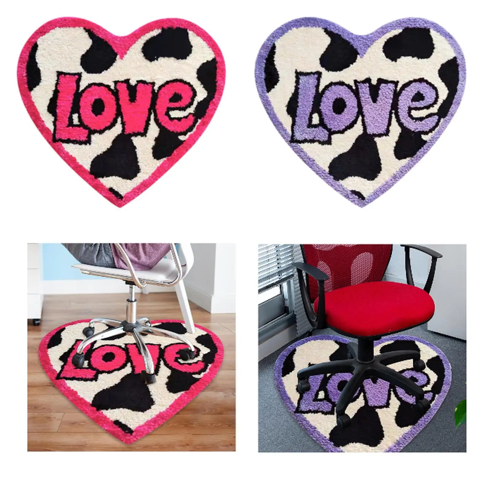 

Gaming Chair Mat Non Slip Computer Gaming Chair Mat for Hardwood Floor Rolling Chairs Valentines Day Home Office Decor Bathroom