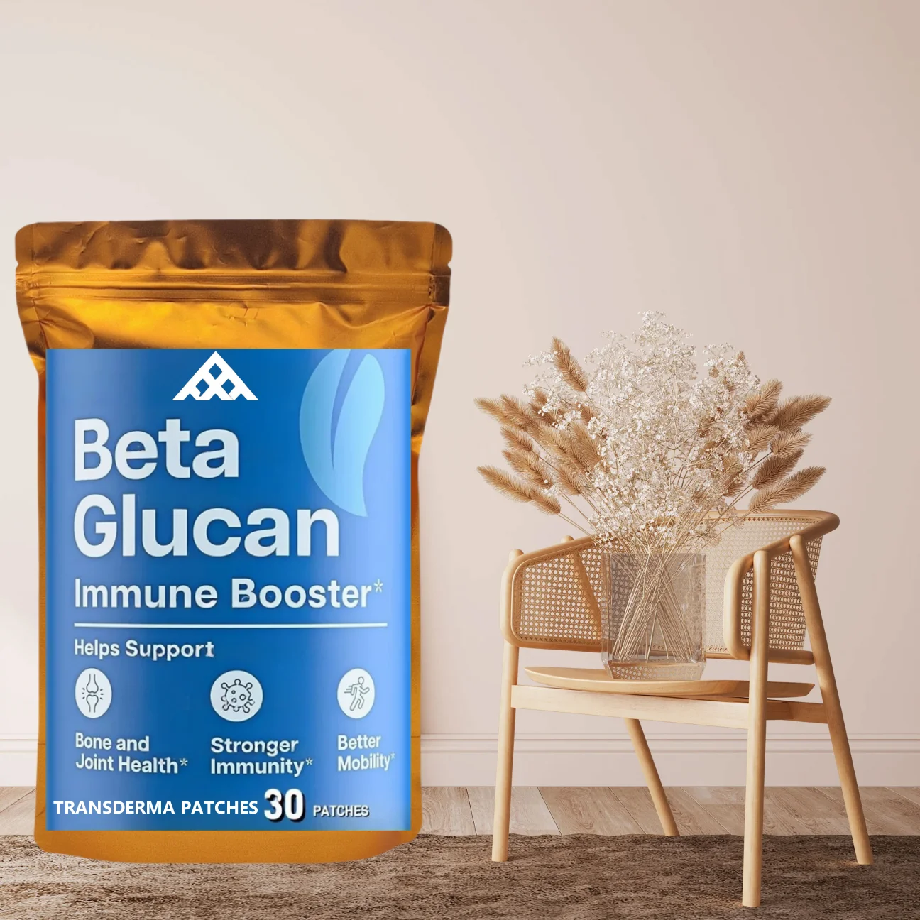 30 Patches Beta Glucan Transdermal Patches For Immunity, Skin & Gut Support