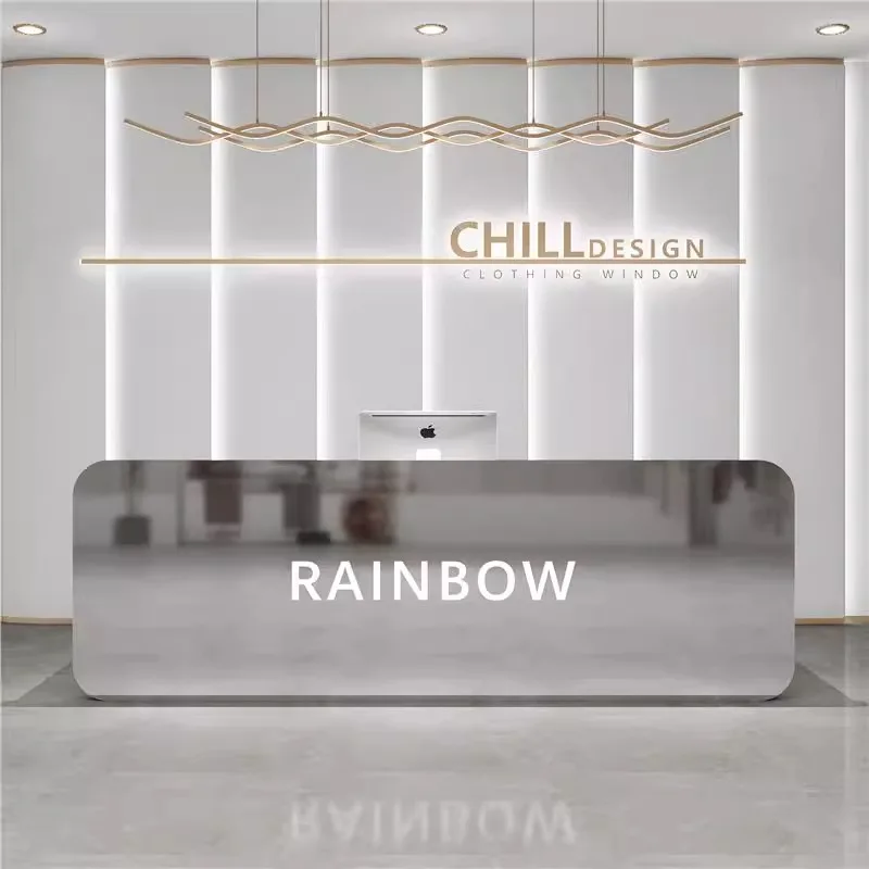 

Contemporary Designer Reception Desks Service Hotel Retail Supermarkets Display Reception Desks Boutique Tavolo Cassa Furniture