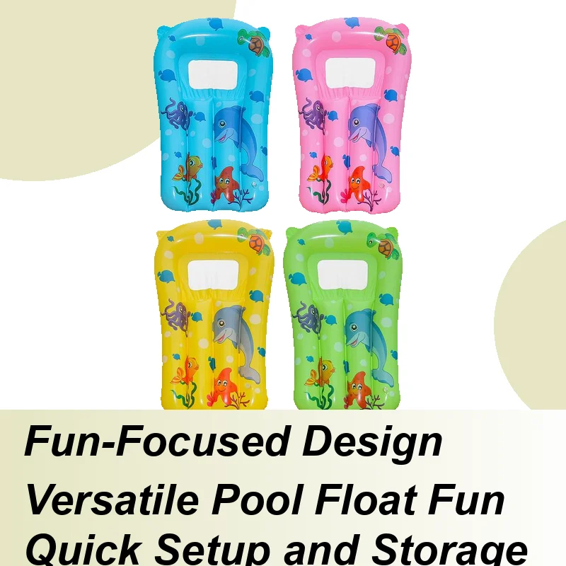 Pool Floats Kids Swimming Pool Toy Blow Foldable Floaty Toy Swimming Water Fun Outdoor Beach River Backyard Play Boys Girls